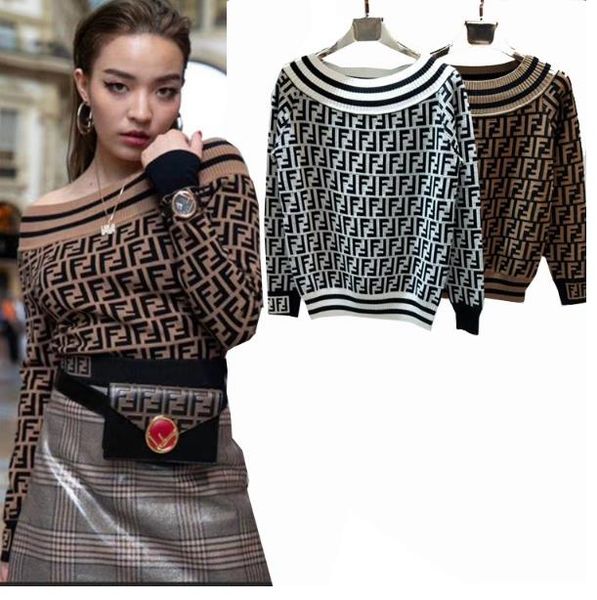 623dl 2018 sweaters reqular long sleeve crew neck letter luxury sweater prom fashion womens qian, White;black
623dl 2018 sweaters reqular long sleeve crew neck letter luxury sweater prom fashion womens qian, White;black