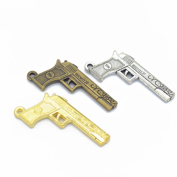 50pcs mini pistol gun charms revolver charm pendant 28mmx50mm plated color nickel lead free, Bronze;silver
50pcs mini pistol gun charms revolver charm pendant 28mmx50mm plated color nickel lead free, Bronze;silver