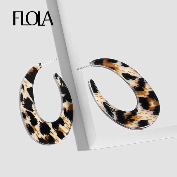 flola 2018 geometric leopard hoop earrings for woman animal print acylic circle hoop earring vintage big oorbellen ersn88, Golden;silver
flola 2018 geometric leopard hoop earrings for woman animal print acylic circle hoop earring vintage big oorbellen ersn88, Golden;silver