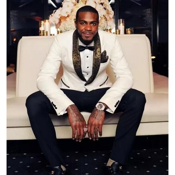 latest coat pant designs white gold lapel prom men suit slim fit skinny 2 piece tuxedo custom suits groom (jacket+pants) z604, White;black
latest coat pant designs white gold lapel prom men suit slim fit skinny 2 piece tuxedo custom suits groom (jacket+pants) z604, White;black