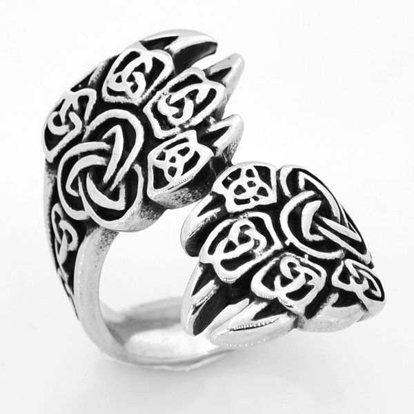 fanssteel stainless steel punk vintage mens or womens jewelry celtic knot animal claw ring biker ring fsr14w20, Silver
fanssteel stainless steel punk vintage mens or womens jewelry celtic knot animal claw ring biker ring fsr14w20, Silver