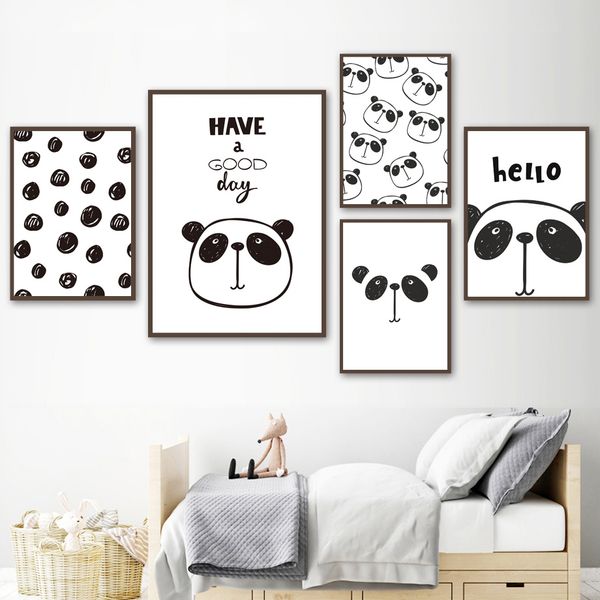 nordic minimalism cartoon black white panda wall art canvas painting posters and prints wall pictures kids room bedroom decor
nordic minimalism cartoon black white panda wall art canvas painting posters and prints wall pictures kids room bedroom decor