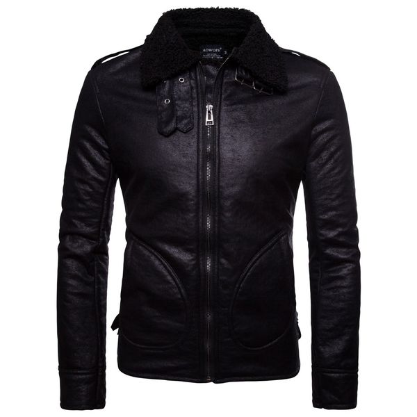 mens leather jacket male winter brand designer coat casual punk style jacket pu faux leather jacket, Black
mens leather jacket male winter brand designer coat casual punk style jacket pu faux leather jacket, Black