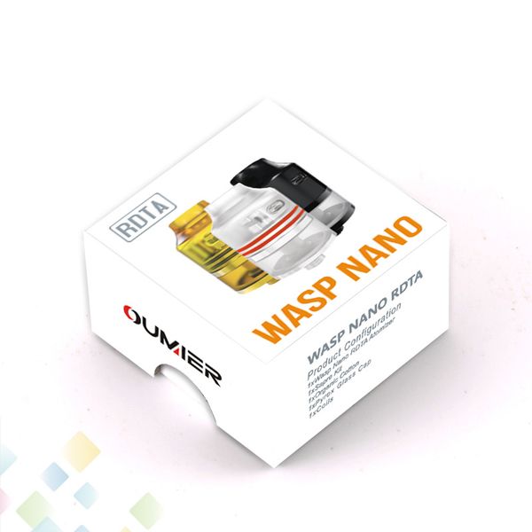 Authentic OUMIER WASP Nano RDTA tank 2ml Suit for 510 Drip Tip Unique Air Inflow Way 3 Colors High quality DHL Free
Authentic OUMIER WASP Nano RDTA tank 2ml Suit for 510 Drip Tip Unique Air Inflow Way 3 Colors High quality DHL Free