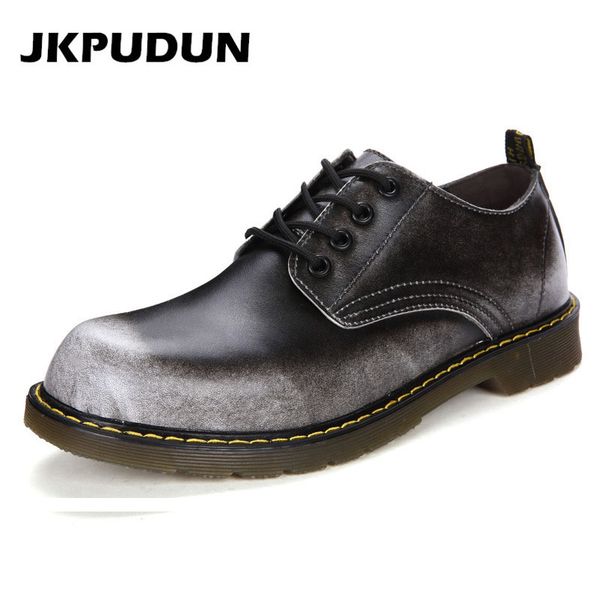 jkpudun genuine leather men shoes casual waterproof man classic boots italian handmade boots for men work safety gray bot, Black 
jkpudun genuine leather men shoes casual waterproof man classic boots italian handmade boots for men work safety gray bot, Black