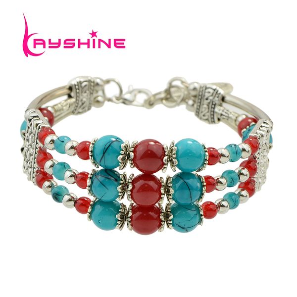 kayshine fashion women bohemian bracelets antique silver color with red blue black beads multi layer chain bracelets & bangles
kayshine fashion women bohemian bracelets antique silver color with red blue black beads multi layer chain bracelets & bangles