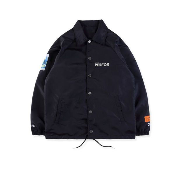 Цапля Престон человек зима ветровка черный темно-синий куртка письма вышивка High S
Цапля Престон человек зима ветровка черный темно-синий куртка письма вышивка High S