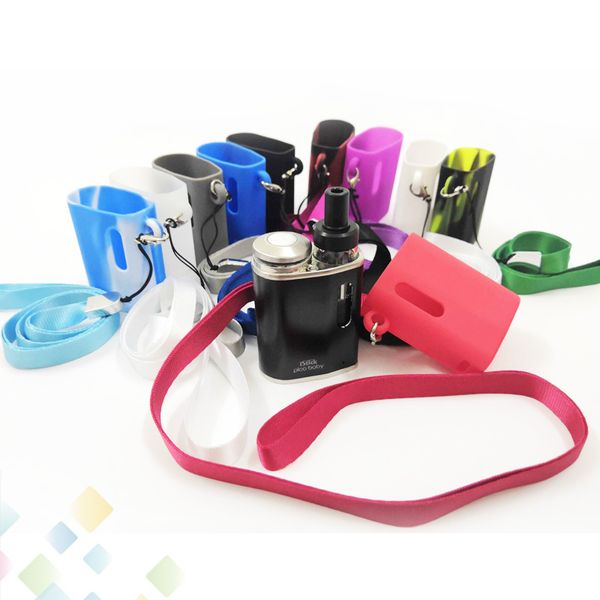 Istick pico baby Silicon Case Skin Cases with Lanyard Protective Colorful Soft Silicone Sleeve Cover Skin E Cigarette DHL Free
Istick pico baby Silicon Case Skin Cases with Lanyard Protective Colorful Soft Silicone Sleeve Cover Skin E Cigarette DHL Free