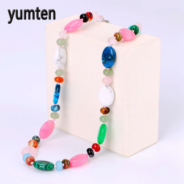 yumten colorful jade power necklace stone natural crystal women jewelry gift kolye colar feminino gothic cristal friend, Silver
yumten colorful jade power necklace stone natural crystal women jewelry gift kolye colar feminino gothic cristal friend, Silver