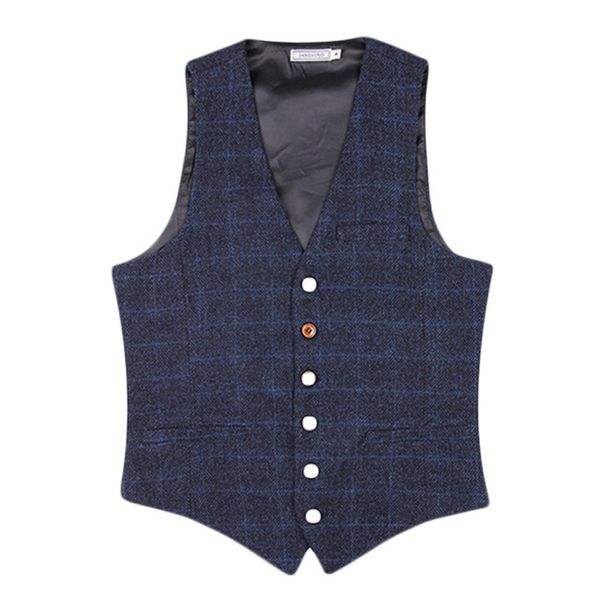v-neck men vest formal sleeveless vests waistcoats official party casual jacket coat male plaid v-neck slim men vest, Black;white
v-neck men vest formal sleeveless vests waistcoats official party casual jacket coat male plaid v-neck slim men vest, Black;white