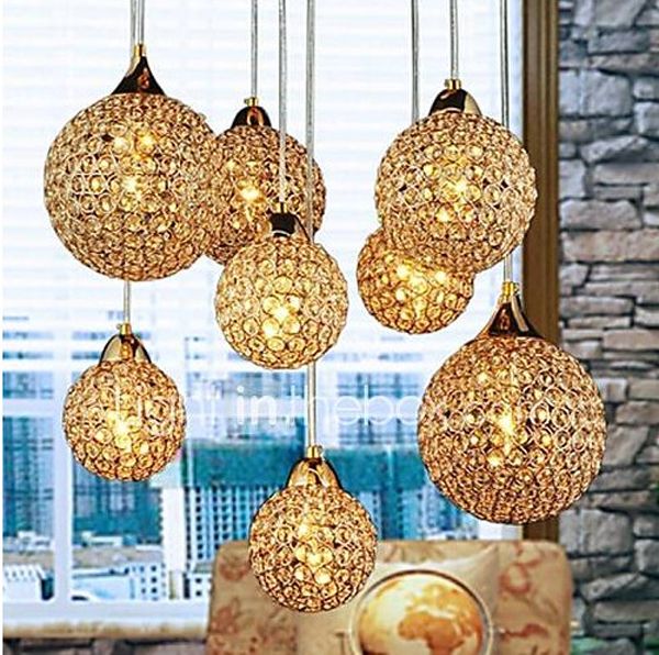 modern contemporary 8pcs gold globe ball crystal pendant light luxury chandelier light fixture for living room
modern contemporary 8pcs gold globe ball crystal pendant light luxury chandelier light fixture for living room