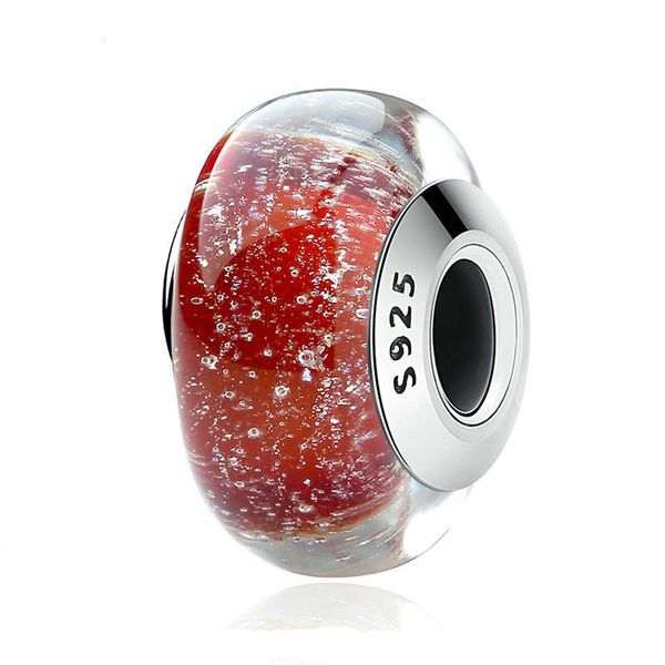 5pcs 925 sterling silver threaded snow white red fluorescent murano glass beads fit pandora style jewelry charm bracelets, Crystal
5pcs 925 sterling silver threaded snow white red fluorescent murano glass beads fit pandora style jewelry charm bracelets, Crystal