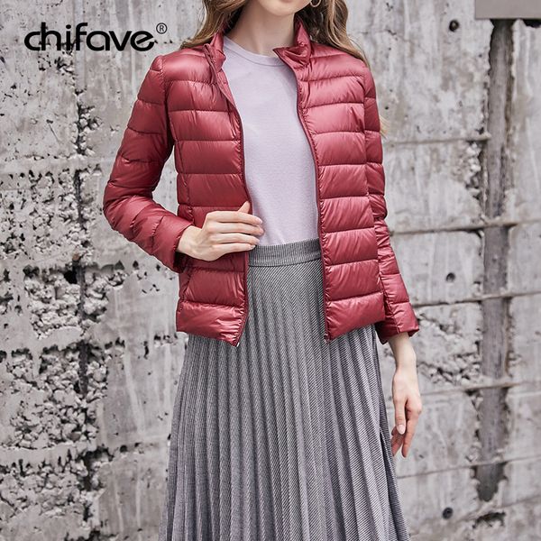 chifave 2018 thin down jacket 2018 women's winter down jackets warm stand collar slim capless 85% white duck female coats, Black
chifave 2018 thin down jacket 2018 women's winter down jackets warm stand collar slim capless 85% white duck female coats, Black