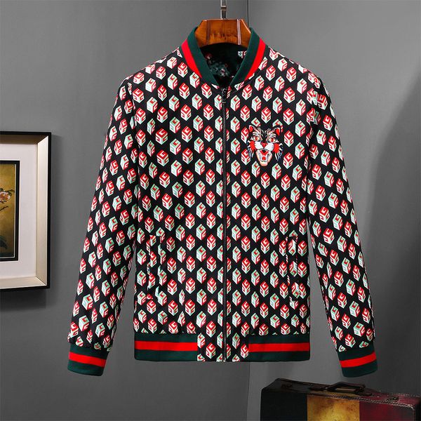 2019 spring autumn new mens designer jackets fashion tiger print coat casual cotton men's long sleeve jacket size m-3xl, Black;brown 
2019 spring autumn new mens designer jackets fashion tiger print coat casual cotton men's long sleeve jacket size m-3xl, Black;brown