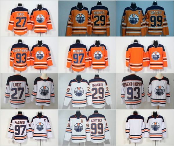 2018 season 97 Connor McDavid 99 Wayne Gretzky 44 Zack Kassian 27 Milan Lucic 29 Leon Draisaitl Nugent-Hopkins Edmonton Oilers Hockey Jersey
2018 season 97 Connor McDavid 99 Wayne Gretzky 44 Zack Kassian 27 Milan Lucic 29 Leon Draisaitl Nugent-Hopkins Edmonton Oilers Hockey Jersey