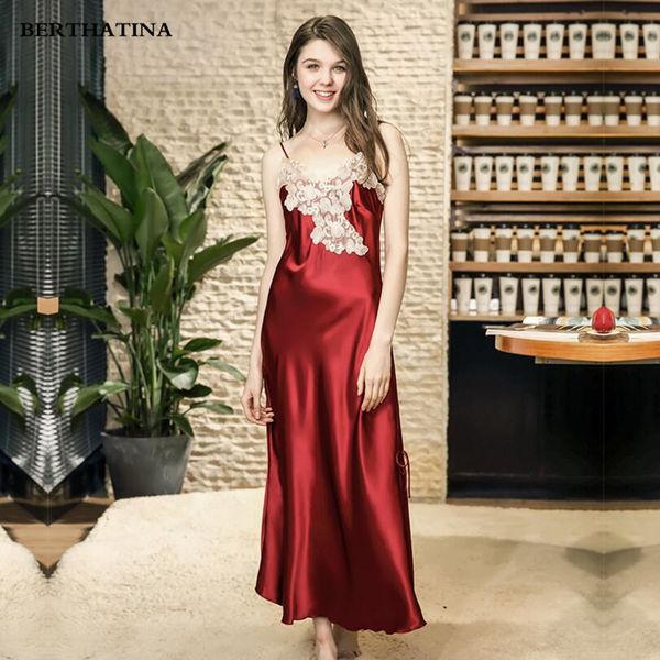 berthatina 2018 summer new brand women rayon gown ladies sling lace nightgown sleepwear novelty casual nightwear, Black;red
berthatina 2018 summer new brand women rayon gown ladies sling lace nightgown sleepwear novelty casual nightwear, Black;red