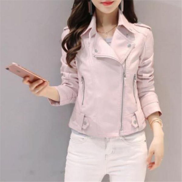 pink s-3xl short pu leather coat women's jacket europe and united states wind college style fashion casual student pu jackets, Black
pink s-3xl short pu leather coat women's jacket europe and united states wind college style fashion casual student pu jackets, Black