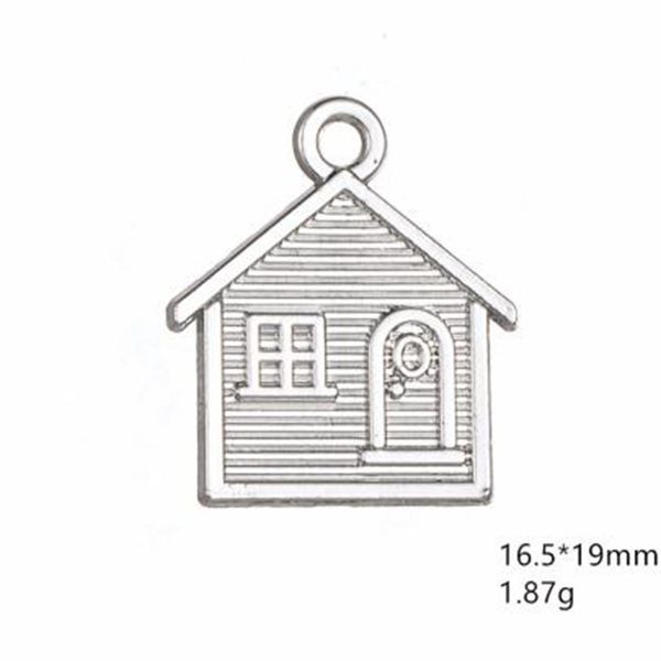 rhodium plated cute house charm fit for bracelet necklaces jewelry making, Bronze;silver
rhodium plated cute house charm fit for bracelet necklaces jewelry making, Bronze;silver