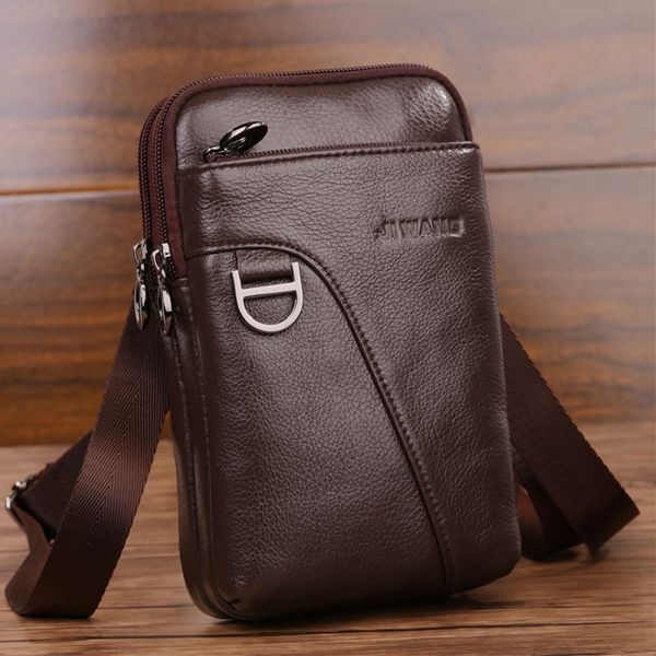 fashion men's crossbody waist bag genuine leather cell mobile phone case messenger shoulder bag men belt fanny hook pack
fashion men's crossbody waist bag genuine leather cell mobile phone case messenger shoulder bag men belt fanny hook pack