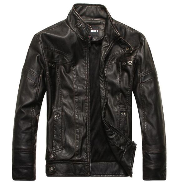 fashion slim men's leather jacket designer men's leather jacket europe and america motorcycle pu leather clothing plus velvet, Black
fashion slim men's leather jacket designer men's leather jacket europe and america motorcycle pu leather clothing plus velvet, Black