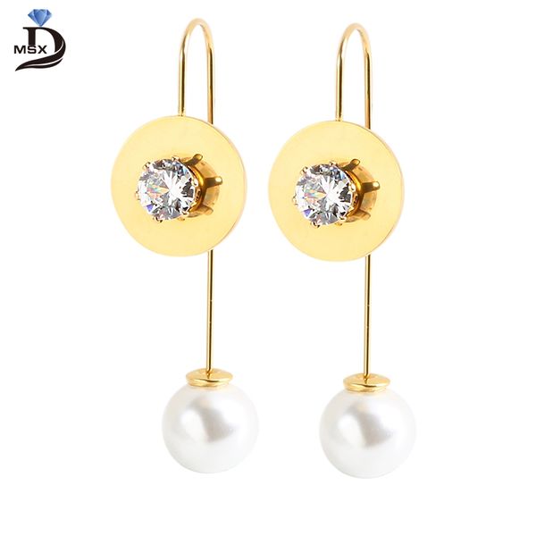 cubic zirconia pearl dangling earrings crystal woman female 45mm length trendy wedding party drop earring jewelry gift wholesale, Silver
cubic zirconia pearl dangling earrings crystal woman female 45mm length trendy wedding party drop earring jewelry gift wholesale, Silver