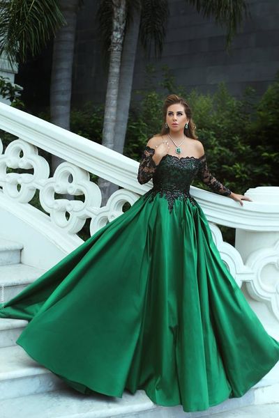 dark green black applique prom evening dresses 2018 long off shoulder long sleeves formal dresses evening gowns elegant yousef aljasm, Black;red
dark green black applique prom evening dresses 2018 long off shoulder long sleeves formal dresses evening gowns elegant yousef aljasm, Black;red
