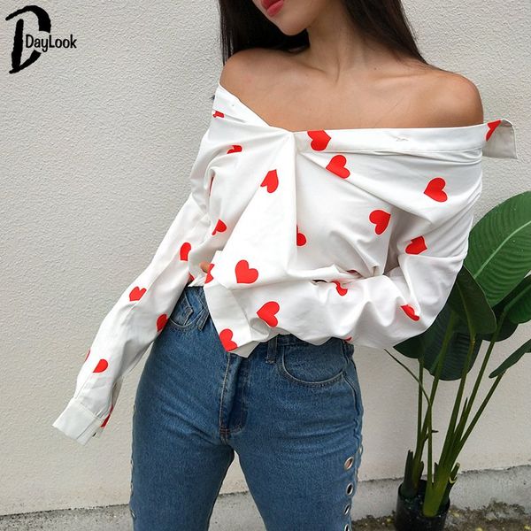daylook red heart print v neck polka dot chiffon blouse women sash casual long sleeve blouse 2018 autumn chic wear, White
daylook red heart print v neck polka dot chiffon blouse women sash casual long sleeve blouse 2018 autumn chic wear, White