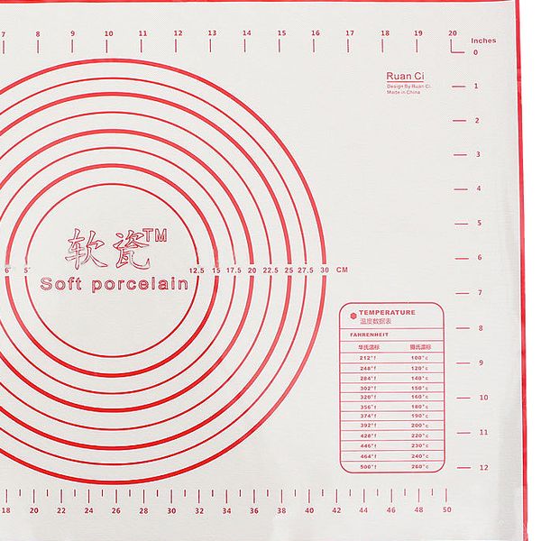 practical generic baking mat sheet 60x40cm rolling dough pastry cakes bakeware liner pad silicone fiberglass
practical generic baking mat sheet 60x40cm rolling dough pastry cakes bakeware liner pad silicone fiberglass