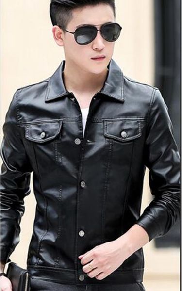 men's fall european american and korean version of british luxury fashion leisure single breasted handsome pu leather coat 2312 m-4xl, Black
men's fall european american and korean version of british luxury fashion leisure single breasted handsome pu leather coat 2312 m-4xl, Black