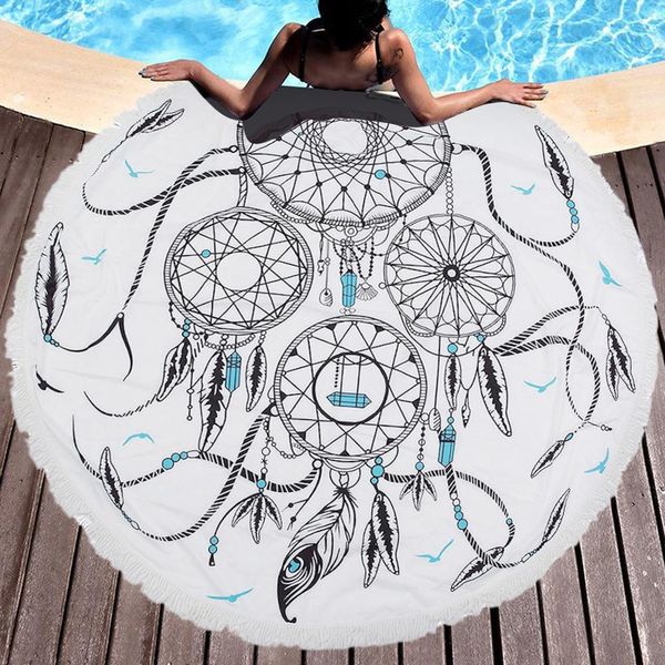 150cm round bohemian dreamcatcher beach towel shawl tapestry picnic mat microfiber yoga mat
150cm round bohemian dreamcatcher beach towel shawl tapestry picnic mat microfiber yoga mat