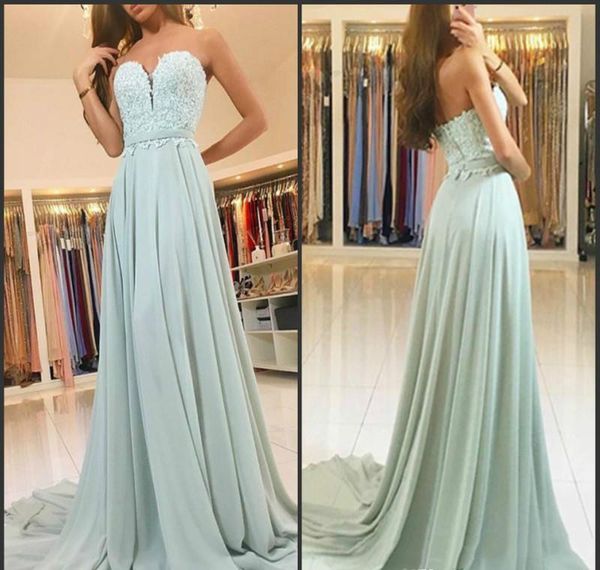 sweetheart chiffon long prom dress 2018 a line applique formal evening party gowns sleeveless lace evening dresses sashes prom gowns, Black;red
sweetheart chiffon long prom dress 2018 a line applique formal evening party gowns sleeveless lace evening dresses sashes prom gowns, Black;red