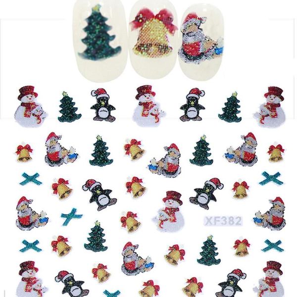 10 designs christmas style nail stickers 3d nail art decorations glitter manicure diy tools for charms nails, Black
10 designs christmas style nail stickers 3d nail art decorations glitter manicure diy tools for charms nails, Black