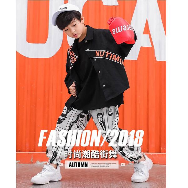 children girls boy black coats jacket jogger pants hip hop clothing clothes jazz dance costume kid ballroom dancing wear suits, Black;red
children girls boy black coats jacket jogger pants hip hop clothing clothes jazz dance costume kid ballroom dancing wear suits, Black;red