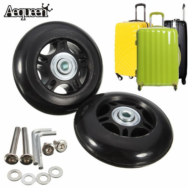 1 pair travel luggage rubber spinner wheels for suitcase wheels repair replacement parts for luggage 40 wrench od 75mmx22mm, Black
1 pair travel luggage rubber spinner wheels for suitcase wheels repair replacement parts for luggage 40 wrench od 75mmx22mm, Black