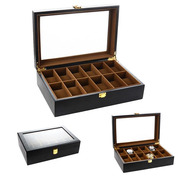 2019 new 12 grids wooden watch case watch boxes casing for hours sheath for hours box, Black;blue
2019 new 12 grids wooden watch case watch boxes casing for hours sheath for hours box, Black;blue
