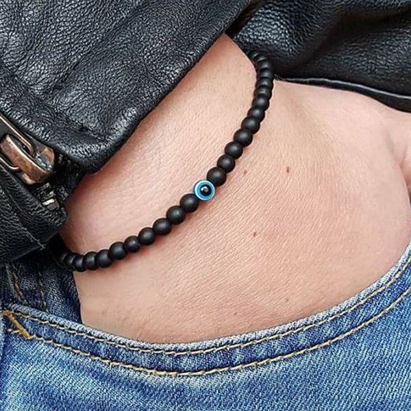 fashion blue lava stone lucky evil eye bracelet for men natural stone men's bracelets for men rosary bracelet boyfriend gift, Black
fashion blue lava stone lucky evil eye bracelet for men natural stone men's bracelets for men rosary bracelet boyfriend gift, Black