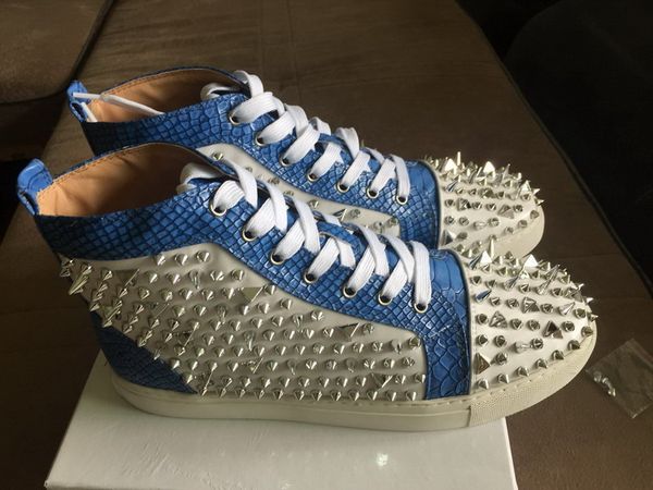 big size eur36-46 designer shoes high cut red bottom spike sedue calf sneaker luxury party wedding shoes genuine leather casual shoes, Black
big size eur36-46 designer shoes high cut red bottom spike sedue calf sneaker luxury party wedding shoes genuine leather casual shoes, Black