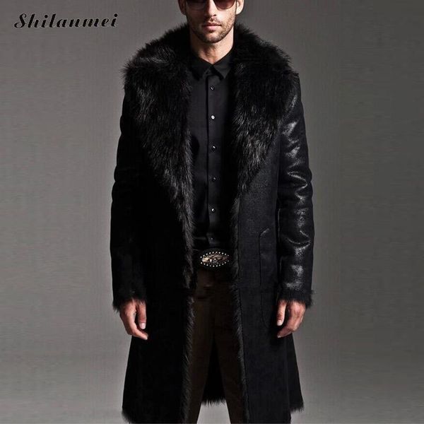 men faux fur wool & blends casual warm reversible coat jacket long sleeve arka coats casaco masculino manteau femme hiver, Black
men faux fur wool & blends casual warm reversible coat jacket long sleeve arka coats casaco masculino manteau femme hiver, Black