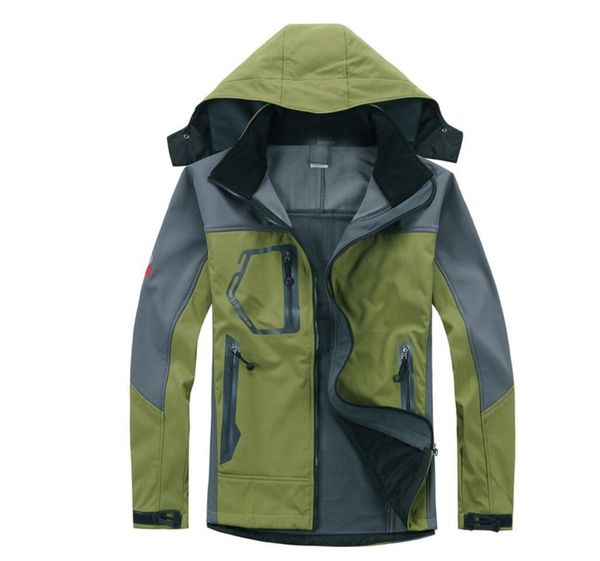new men's oudoor hooded polartec softshell north jacket male sports windproof waterproof breathable winter face coats, Black;brown
new men's oudoor hooded polartec softshell north jacket male sports windproof waterproof breathable winter face coats, Black;brown