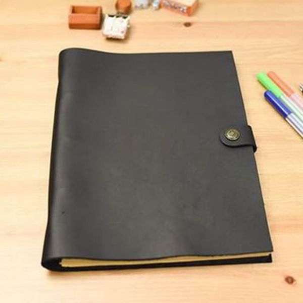 a4 size genuine black leather cover journal vintage style notebook pure handmade dairly planner notebooke office school supplies, Purple;pink
a4 size genuine black leather cover journal vintage style notebook pure handmade dairly planner notebooke office school supplies, Purple;pink