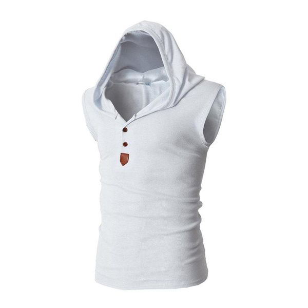 new brand stretchy sleeveless shirt casual fashion hooded tank men bodybuilding slim fit clothing tanks, White;black
new brand stretchy sleeveless shirt casual fashion hooded tank men bodybuilding slim fit clothing tanks, White;black