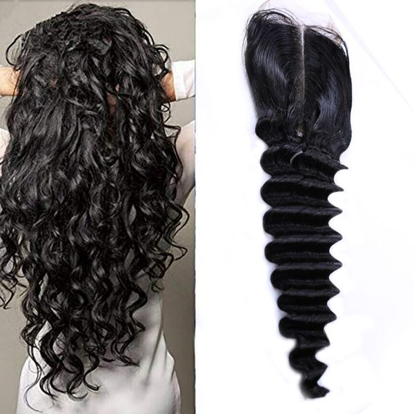 indian remy virgin hair 4x4 lace closure deep loose 10-22inch human hair closure middle three part loose deep closures, Black
indian remy virgin hair 4x4 lace closure deep loose 10-22inch human hair closure middle three part loose deep closures, Black