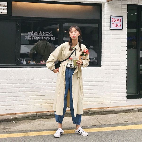 thin wide-waisted trench jacket for women single breasted adjustable waist ladies trench jacket windbreaker autum streetwear, Tan;black
thin wide-waisted trench jacket for women single breasted adjustable waist ladies trench jacket windbreaker autum streetwear, Tan;black