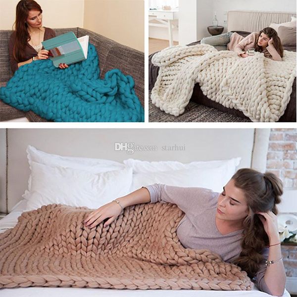 100*100cm 80*100cm warm chunky knit blanket thick woven yarn merino wool bulky handcrafted kinitted throw pgraph blanket 14 color wx9-18
100*100cm 80*100cm warm chunky knit blanket thick woven yarn merino wool bulky handcrafted kinitted throw pgraph blanket 14 color wx9-18