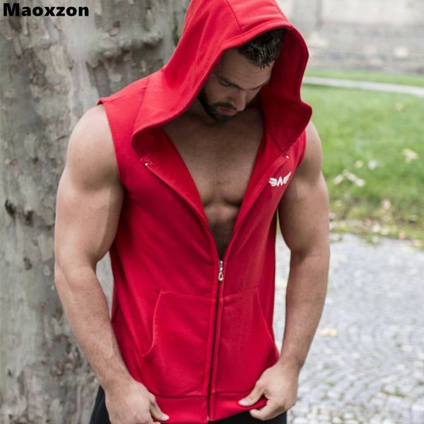 maoxzon mens loose muscle fitness hooded tank for men zipper cardigan casual bodybuilding workout sleeveless t-shirts vests, White;black
maoxzon mens loose muscle fitness hooded tank for men zipper cardigan casual bodybuilding workout sleeveless t-shirts vests, White;black