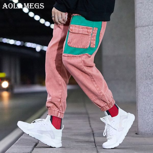 aolamegs biker ripped jeans for men side zipper block pants mens skinny jeans baggy denim cotton trousers fashion streetwear, Blue
aolamegs biker ripped jeans for men side zipper block pants mens skinny jeans baggy denim cotton trousers fashion streetwear, Blue