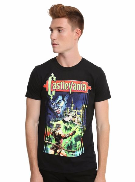 fashion printing cotton men's t-shirt castlevania retro box art t-shirt mens funny t shirts, White;black
fashion printing cotton men's t-shirt castlevania retro box art t-shirt mens funny t shirts, White;black