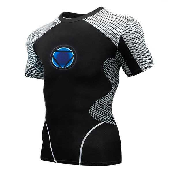 men's quick-drying sports high-elastic running fitness clothes t-shirt short-sleeved fitness tights football clothing, Black;blue
men's quick-drying sports high-elastic running fitness clothes t-shirt short-sleeved fitness tights football clothing, Black;blue