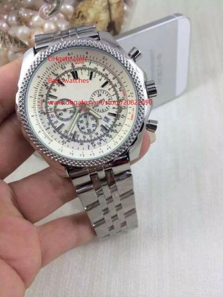 factory supplier wristwatches 47mm quartz chronograph white dial stainless steel mens men's watch watches, Slivery;brown
factory supplier wristwatches 47mm quartz chronograph white dial stainless steel mens men's watch watches, Slivery;brown