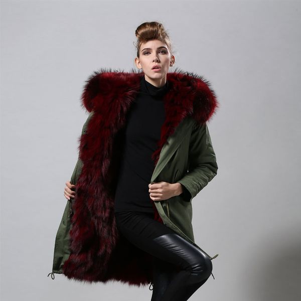 jzayv 2018 winter jacket women long real winered fur coat big raccoon fur collar hooded long jacket, Black
jzayv 2018 winter jacket women long real winered fur coat big raccoon fur collar hooded long jacket, Black